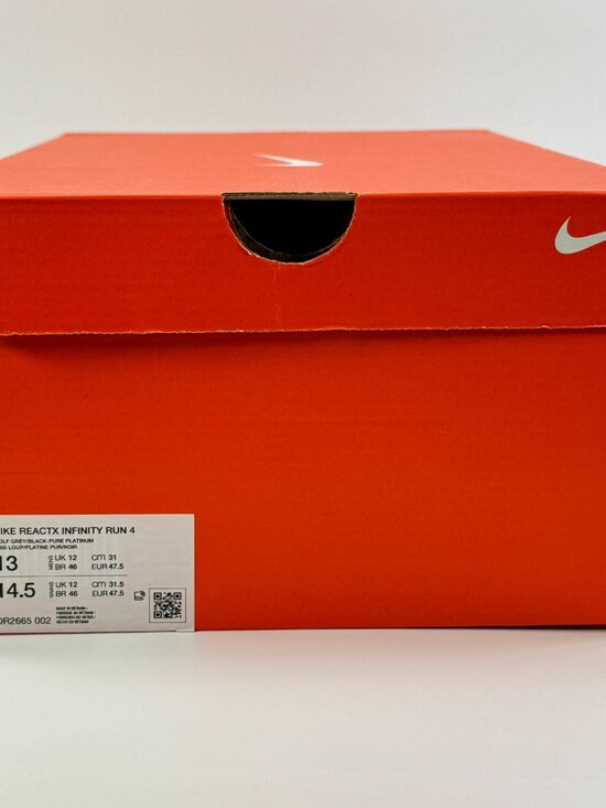 Nike ReactX Infinity Run 4 \'Wolf Grey\' DR2665-002 Multi Size